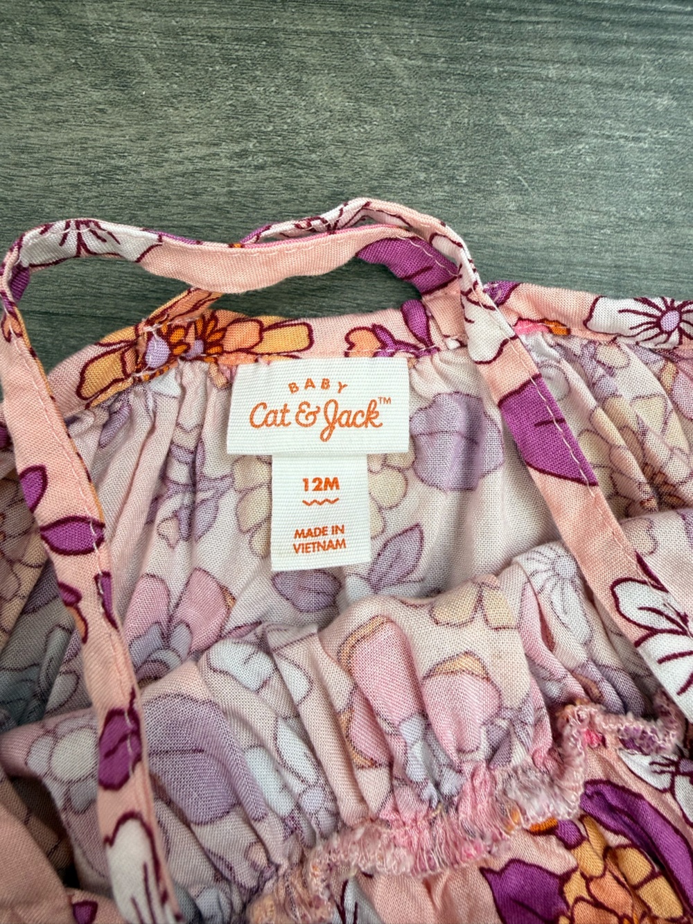 Cat & Jack Pink Floral Tank and Shorts Set - Picture 2 of 2